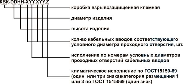 Структура условного обозначения