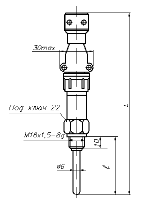 Габаритный чертёж ТСМ-364-01