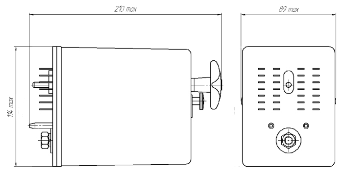 Габариты электромагнитного реле АПШ