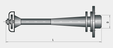 Горелки инжекционные типа ИУ габаритные размеры