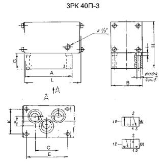 Размеры ЗРК40П-3